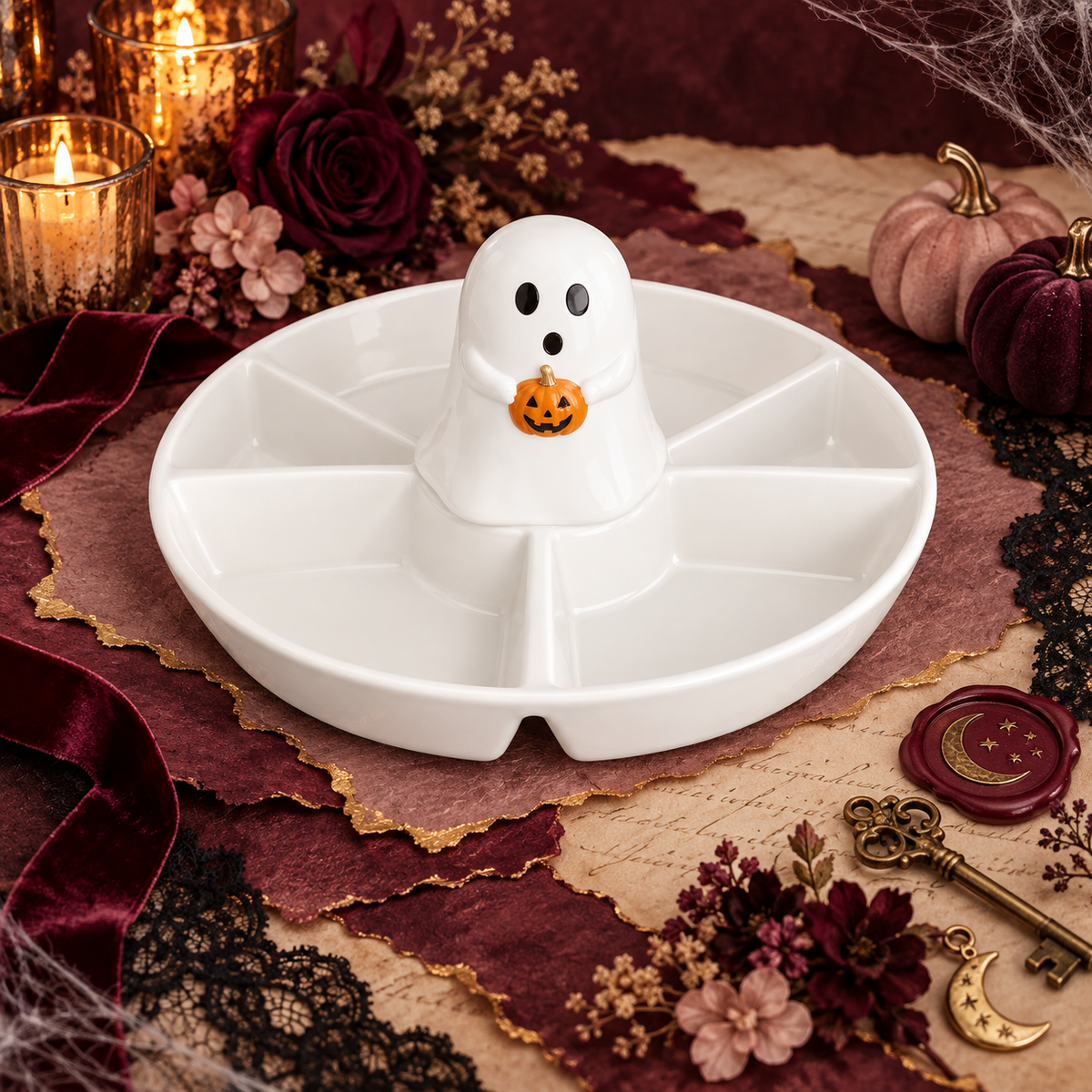 Ghost Chip & Dip Snack Dish