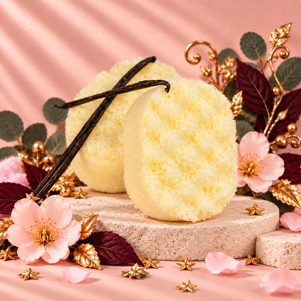 Mini Vanilla Cream Soap Sponge