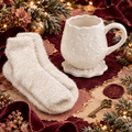 Iridescent Snowflake Mug, Coaster and Socks Set