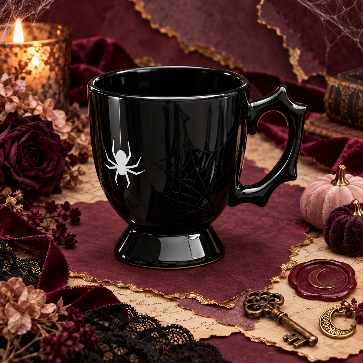 Black Spider Teacup