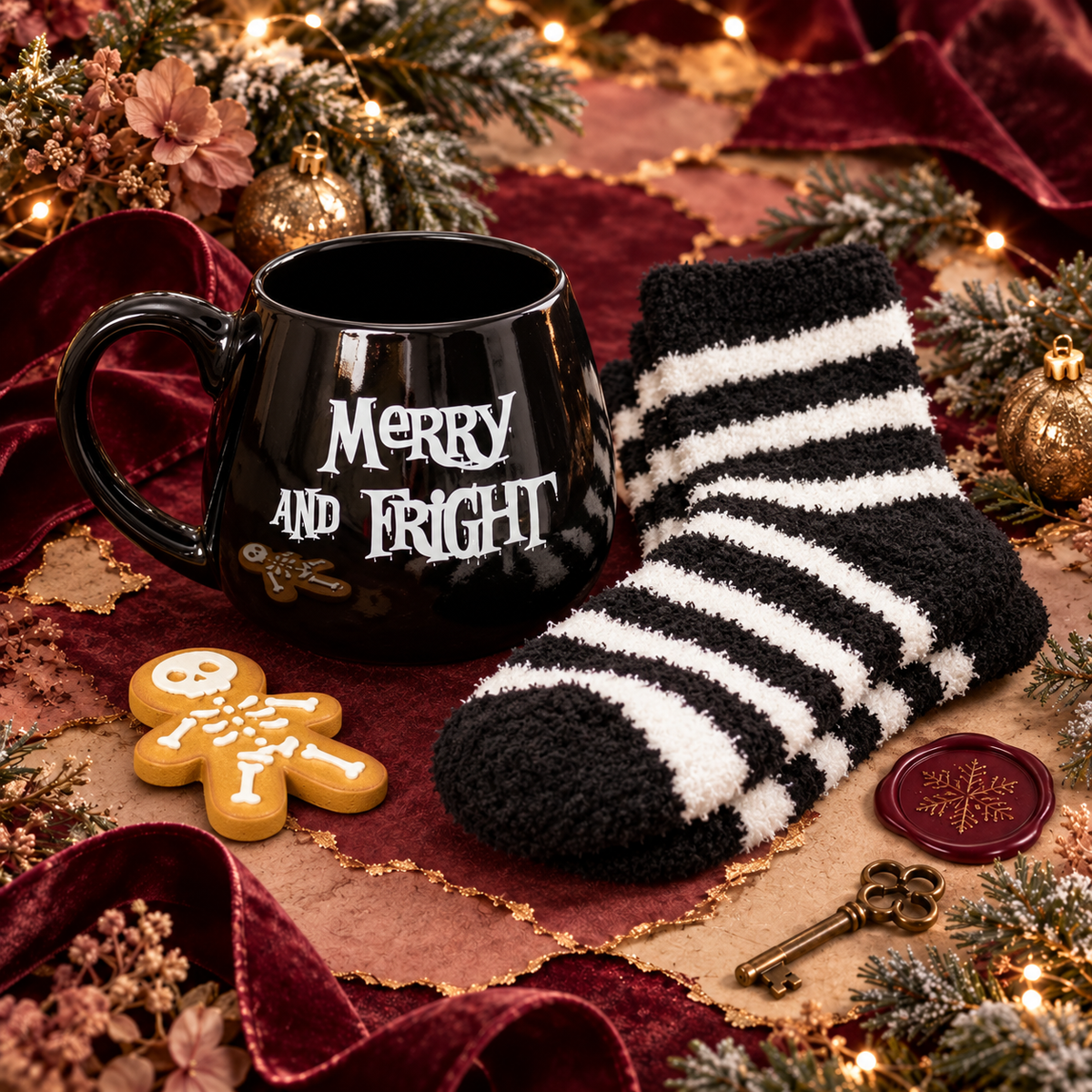 Merry and Fright Mug and Socks Set